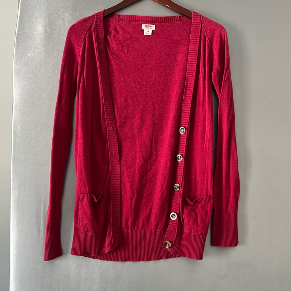 Pink cardigan